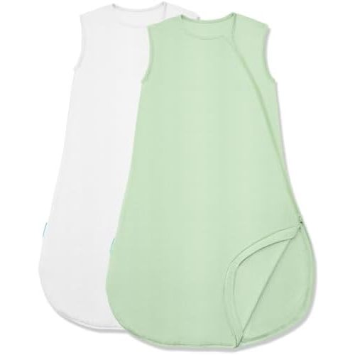 Supersoft Sleep Sack 0.5 TOG, Premium Bamboo Viscose Sleeping Bag Thin Baby Wearable Blanket 2-Way Zipper Sleep Sack
