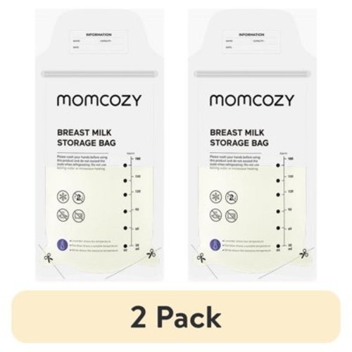 (2 pack) Momcozy Temp-Sensing Discoloration Breastmilk Storage Bags 180ml, 50 count