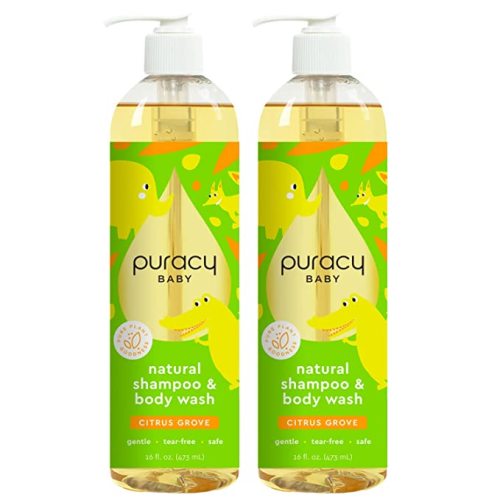 Puracy Natural Shampoo & Body Wash, Plant-Derived (Pack of 2)