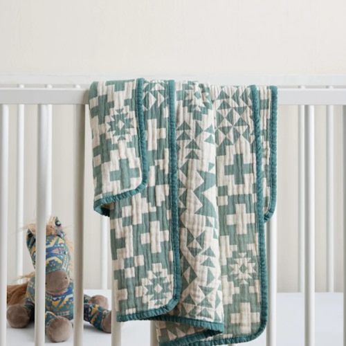 BLUE RIDGE ORGANIC COTTON BABY BLANKET