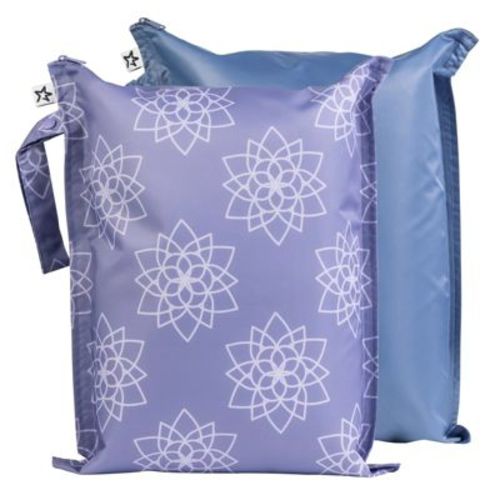 Tiny Twinkle Mess-Proof Waterproof Washable Baby/Toddler Wet Bags for Diapers, Swimsuits and Travel
