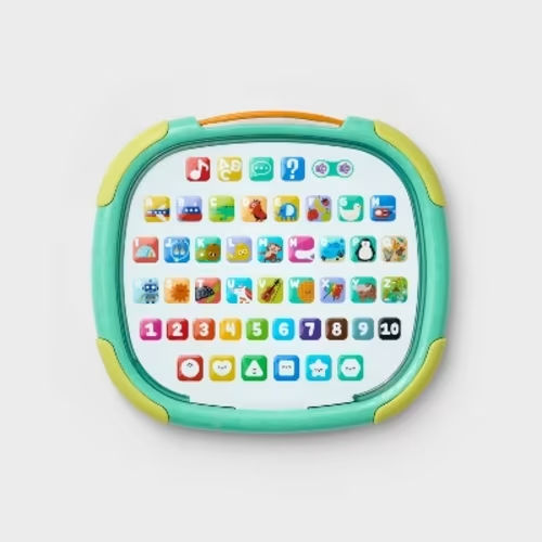 Electronic Learning Tablet with Light Soft Handle Bilingual - Gigglescape™