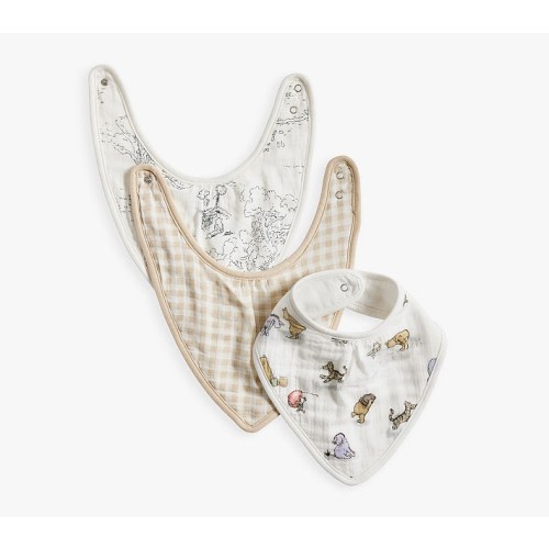 Disney's Winnie the Pooh Organic Muslin Bib, Set of 3