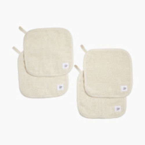 Tiny Kind Organic Washcloths 4-Pack - Antique White