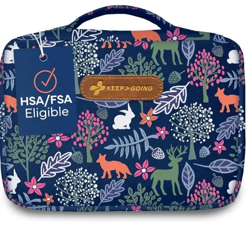 KeepGoing Large Home First Aid Kit for Kids – 270 Pc. for Car, Home, Dorm, & Boat with Latex-Free Bandages – 10 x 7 x 3.5 in. Travel First Aid Kit (Woodland)