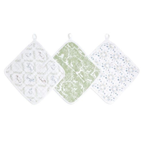 Harmony Cotton Muslin Washcloths 3pk | aden + anais