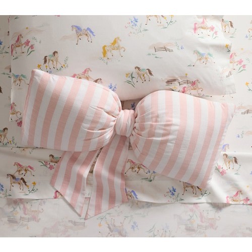 Stripe Bow Pillow