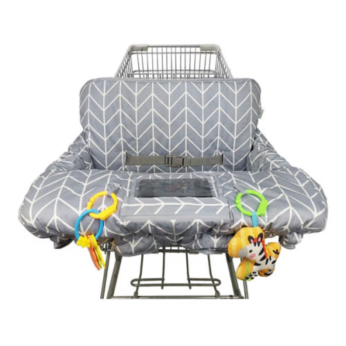 Shopping Cart Cover for Baby ICOPUCA Cotton High Chair Cover, Reversible, Machine Washable for Infant, Toddler, Boy or Girl (Grey Arrow Print)