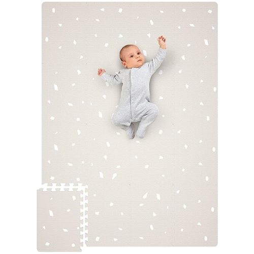 Stylish Play Mat - Soft, Easy to Clean 5.6 x 4 ft. Floor Mat Creates A Safe Play Area for Your Baby Boy or Girl - The Perfect Modern Foam Playmat Fits Nicely with Your Kids Playroom Or Home Decor