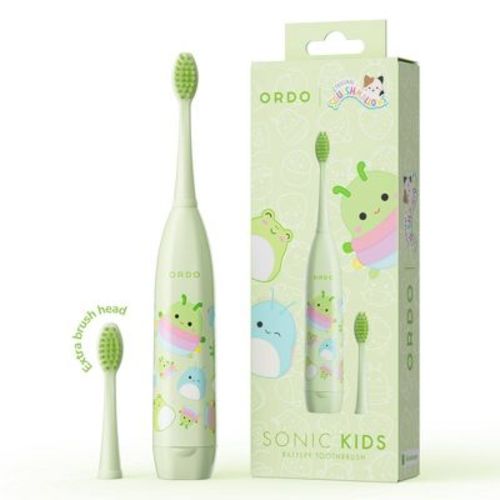 ORDO Sonic Kids' Battery Toothbrush - Squishmallows Rutabaga - Green