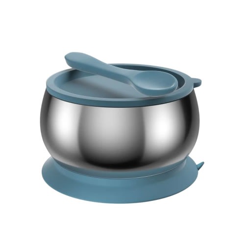Lion & Lady Stainless Steel Feeding Bowl with Silicone Suction Base