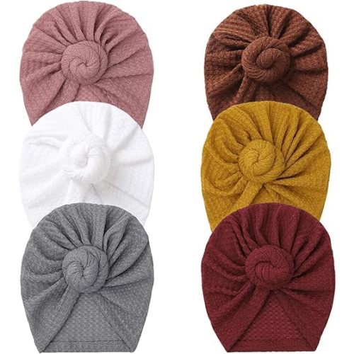 Baby Turban Newborn Baby Girl Hospital Hat Nursery Beanie Headwrap Bohemia Donuts Cap