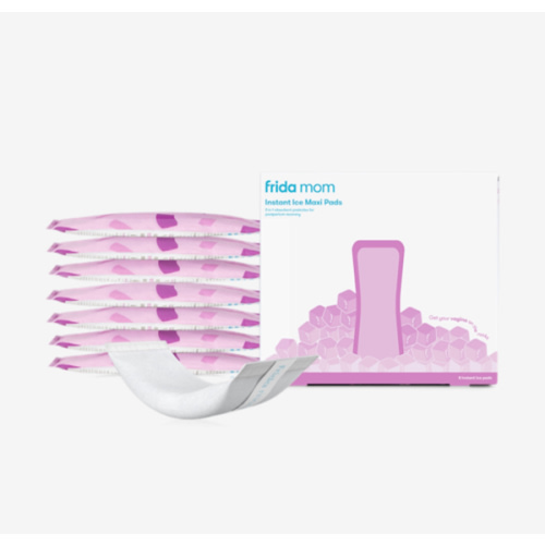 Frida Mom 2-in-1 Postpartum Pads, Absorbent Perineal Ice Maxi Pads, Instant Cold Therapy Packs and Maternity Pad in One