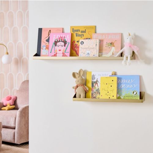 Floating Metal Wall Shelves (24"–36")