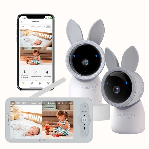 Arenti AInanny 2K UHD Video Baby Monitor with 5 Inch LCD Screen