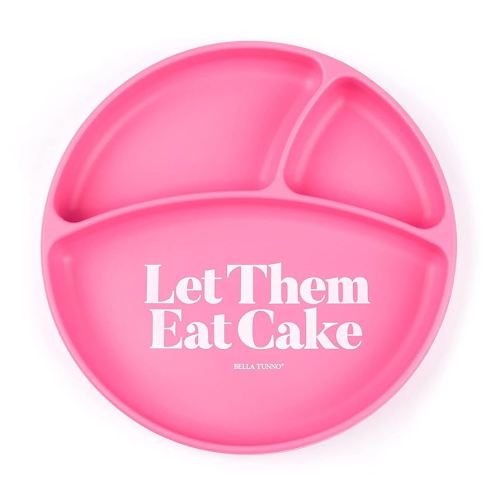 Bella Tunno Wonder Baby Plates – Silicone Suction Plates for Baby, Toddler, & Kids, Great for Baby Led Weaning, BPA Free, Kid and Baby Must Haves, 3 Sections (Let Them Eat Cake)