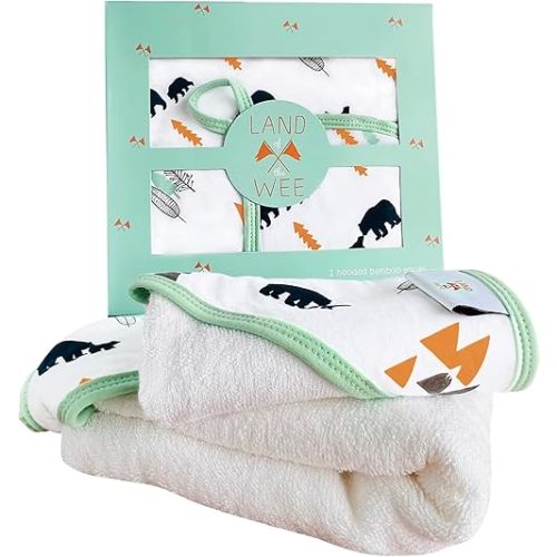 Ultra-Soft Baby Towels for Newborns to Toddler – Bamboo Rayon Hooded Towel, Ages 0-3, Perfect Unisex
