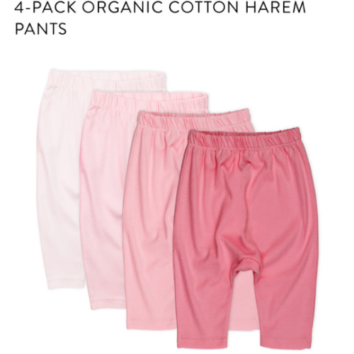 4-Pack Organic Cotton Harem Pants | Honest Baby Clothing