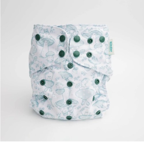 Nature: Essentials Pocket Cloth Diaper with Athletic Wicking Jersey, Grows with your Baby