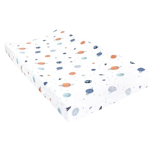 Hudson Baby Unisex Baby Changing Pad Cover, Space, One Size