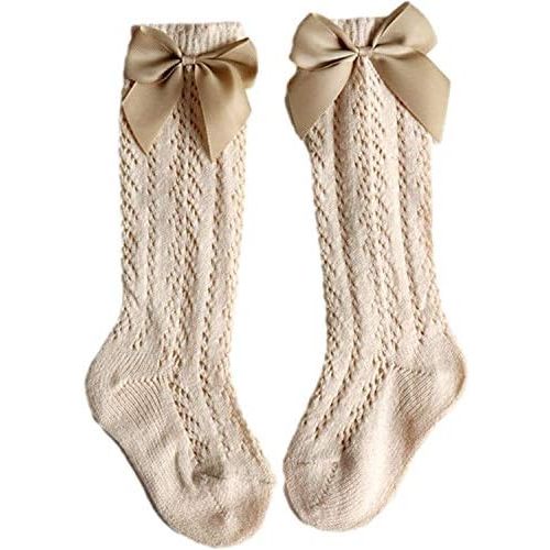 Baby Girl Knee-High Socks Toddlers Bow Stockings Newborn Infant Princess Frilly Socks
