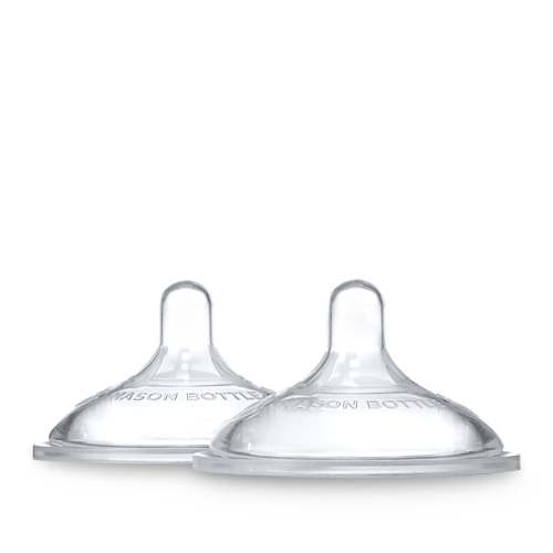 Silicone Nipples, 2 Pack- Slow Flow (0-3 months)