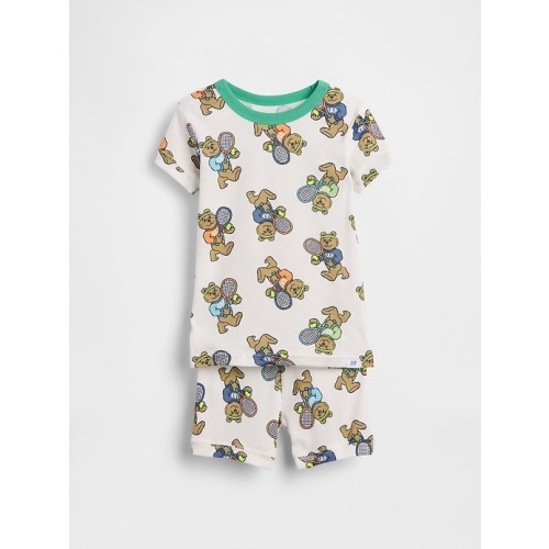 Baby & Toddler Organic Brushed Cotton Brannan Bear Tennis PJ Shorts Set