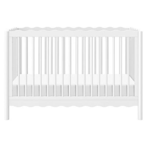Babyletto Swell 4-in-1 Convertible Crib with Toddler Bed Conversion Kit - White