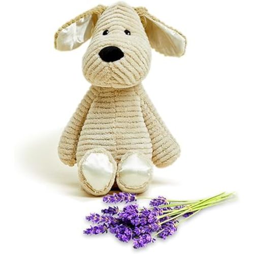 warmies My First Puppy Microwavable, Hot or Cold for Cool Relaxation and Warm Relief, Lavender Scented Cozy Plush Animal