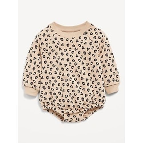 Printed Long-Sleeve Fleece One-Piece Romper for Baby | Old Navy