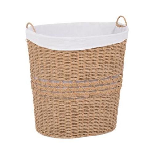 Paper Oval Laundry Basket With Liner | Home | TJ Maxx