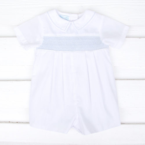Classic Smocked Collared Shortall