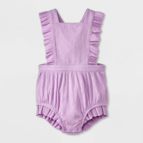 Baby Girls' Ruffle Romper - Cat & Jack™ Purple 18M