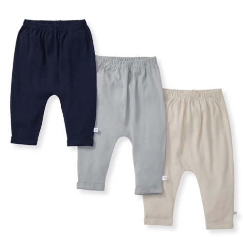 Solid Organic Cotton Baby Pants 3 Pack - Midnight – Burt's Bees Baby