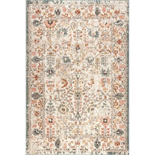 Nuloom Lenore Floral & Paisley 9x12 Indoor Area Rug For Living Room Bedroom Dining Room Kitchen, Beige/multicolor