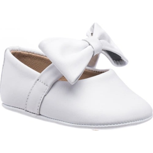 Baby Ballerina Crib Shoe, White