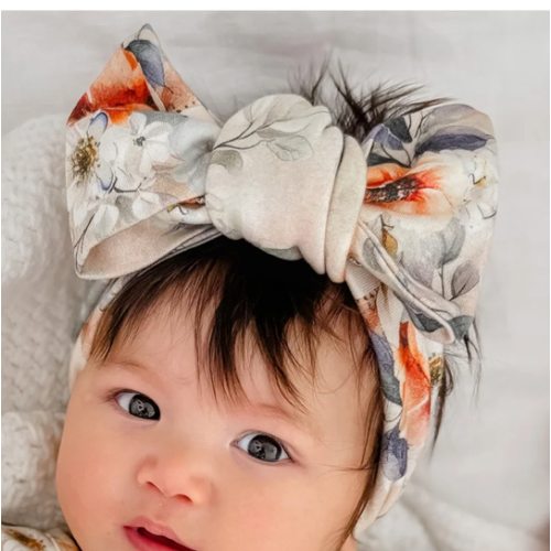 Flower Story - Topknot Headwrap Spring Floral