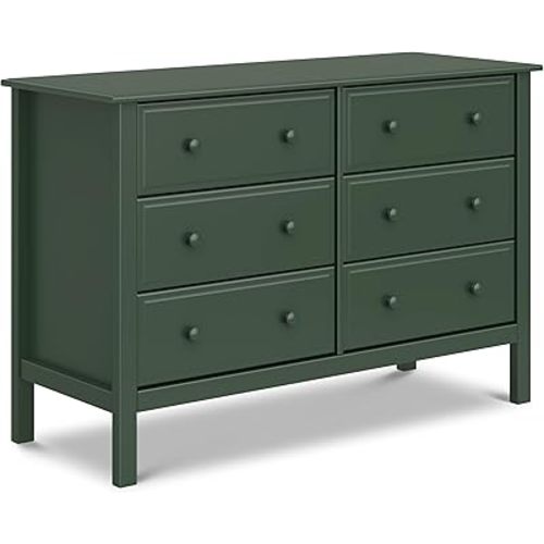 Davinci Jayden 6-Drawer Baby Dresser, GREENGUARD Certified, Forest Green
