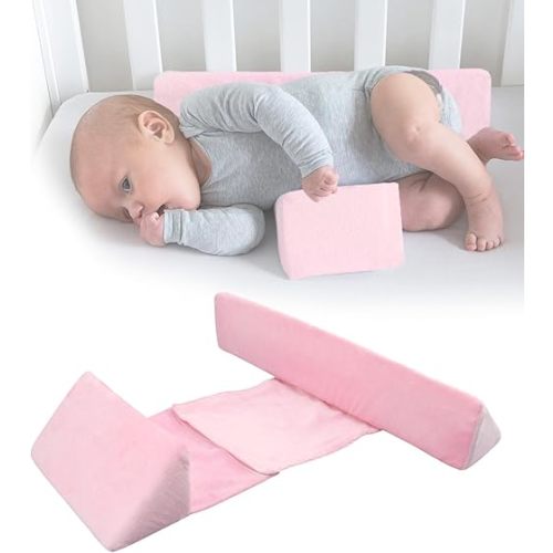 Breathable Pillow, Adjustable 45 Degrees, for Daily use,Removable and Washable Breathable Bedding Set (Pink)