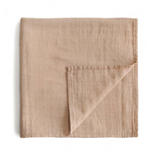 Organic Cotton Mushie Baby Muslin Swaddle Blanket