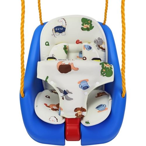 Outdoor Baby Swing Cushion for Little Tikes - Detachable Machine Washable Pad, Safety Straps, Non-Slip Protection, (NOT Included Swing)