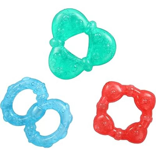 Bright Starts Stay Cool Teethers, Water-Filled & Chillable, BPA Free Teething Toy, Ages 3 Months+, Unisex, 3-Pack