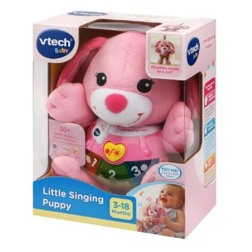 Vtech Baby Little Singing Puppy Pink | Interactive Toys | Baby Bunting AU