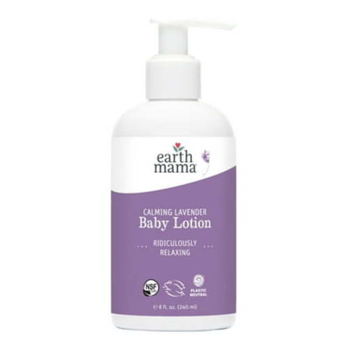 Earth Mama Organics Calming Lavender Baby Lotion, Moisturizer for Dry, Sensitive Skin, 8.0 fl oz