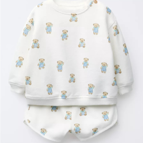 TEDDY BEAR SWEATSHIRT AND SHORTS TOTAL LOOK | ZARA United States