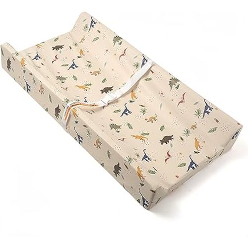 Baby Changing Pad Diaper Changing Pads for Babies Non-Slip Wipeable Changing Mat for Dresser and Table Removable PU Cover with Cute Animal Patterns