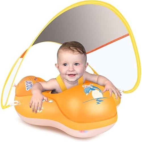 LAYCOL Baby Swim Ring Baby Swimming Ring Swimming Ring with Removable Floating Ball New Upgrade Baby Swim Ring from 3 to 36 Months