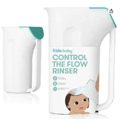 Frida Baby Control The Flow Bath Rinse Cup, Hair + Body Wash Rinse Cup with Multiple Pouring Options, Easy Grip Handle + Rain Shower : Amazon.com.be: Baby Products
