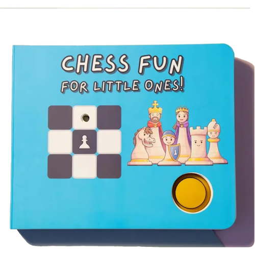 Chess Fun for Little Ones-Interactive Chess Book for Children, Chess for Kids with Lights to Show How It Moves and Sing-Song Poem, Chess Game, Learning Games for Kids, Boys & Girls Ages 3-100