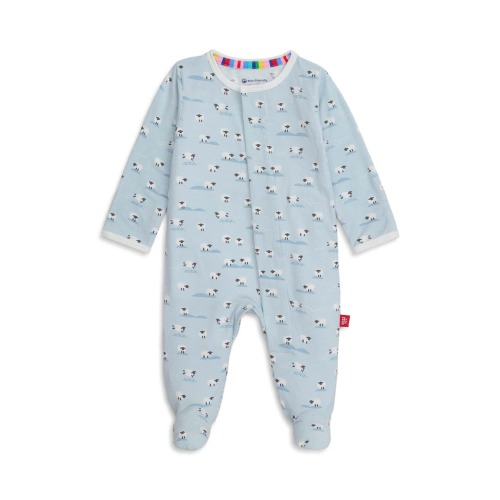 Baa Baa Baby Sheep Print Footie
